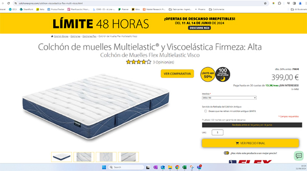 Pantallazo 2 colchones